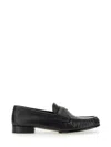 Givenchy Classic Lambskin Loafers With Ruched Detailing In Black