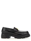 Givenchy Terra Loafers In Leather With 4g Logo Plaque In Black