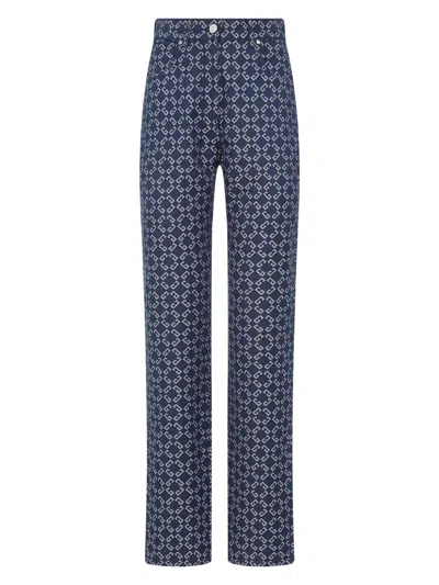 GIVENCHY WOMEN'S MONOGRAM DENIM JEANS