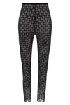 Givenchy Fitted Leggings With Distinctive Pattern And High Waistband In Black