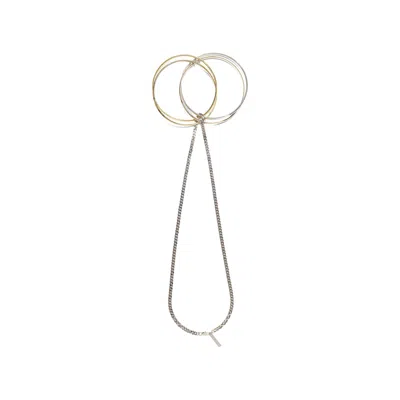 Givenchy Women's Multi-ring Necklace In Gold/silver