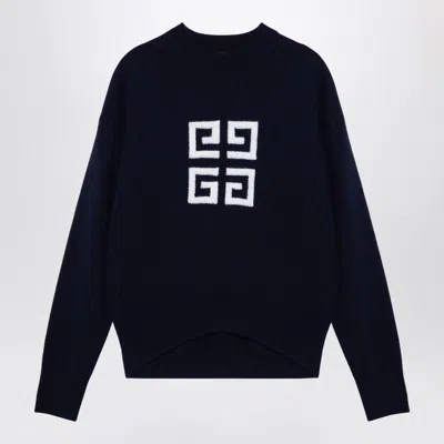 GIVENCHY WOMEN'S NAVY 4G CASHMERE SWEATER