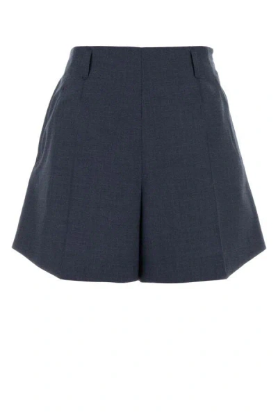GIVENCHY GIVENCHY WOMEN NAVY BLUE WOOL SHORTS
