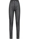 Givenchy Fitted Leggings With Distinctive Pattern And High Waistband In Multicolor