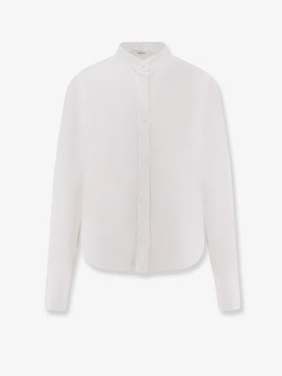 Givenchy Logo-embroidered Buttoned Shirt In White