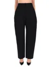 Givenchy Cocoon Wool Grain De Poudre Pants In Black