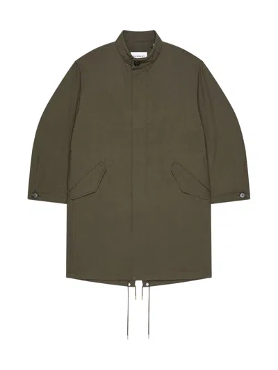 Givenchy Women's Parka In Cotton With Stamp Print In Green