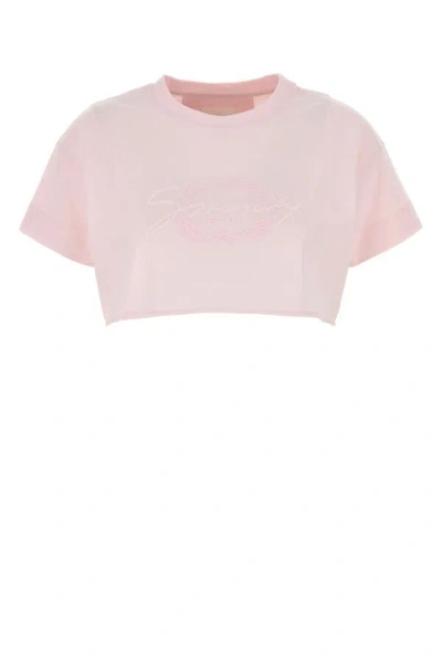 Givenchy Pastel Pink Cotton Blend Sweater In Brown