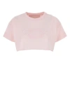 Givenchy Pastel Pink Cotton Crop Top In Pink