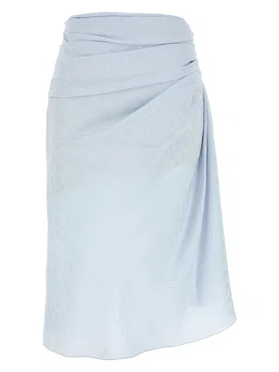 GIVENCHY WOMEN'S PASTEL SILK SKIRT