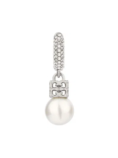 Givenchy Women's Pearl Earcuff In Metal With Crystals In Silvery