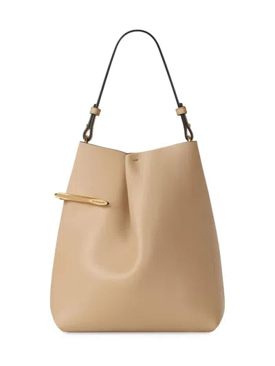 Givenchy Pinch Me Pouch In Nappa Leather In Neutral