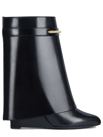 Givenchy Women's Pinch Metal Wedge Heels - 9cm In Black