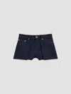 Givenchy Front-panel Denim Shorts In Dark Blue