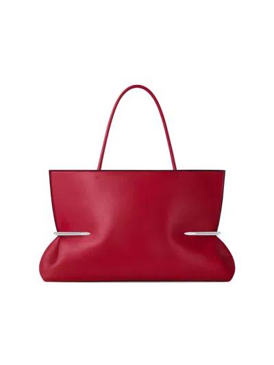 Givenchy Women's Pinch Squeezed Horizontal Tote Bag In Nappa Leather In Red