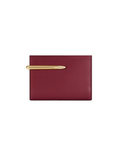 Givenchy Women's Pinch Wallet In Leather In Burgundy
