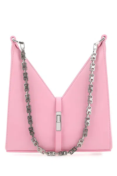 Givenchy Women Pink Leather Mini Cut Out Shoulder Bag