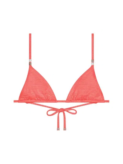 Givenchy Women's Plage 4g Bikini Top In Coral