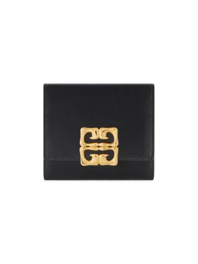Givenchy Women's Plage 4g Wallet In Box Leather In Black