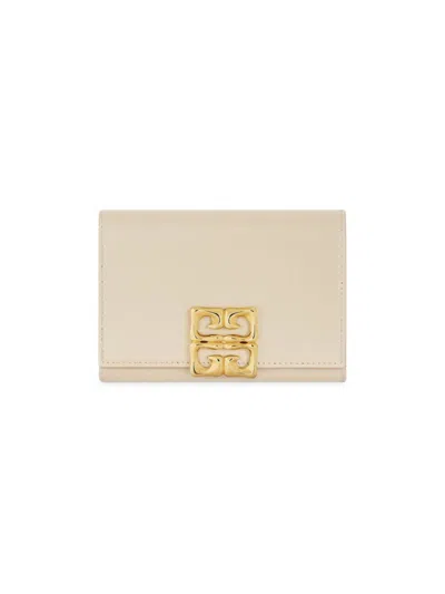 Givenchy Women's Plage 4g Wallet In Box Leather In Neutral