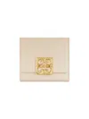 Givenchy Women's Plage 4g Wallet In Box Leather In Natural Beige