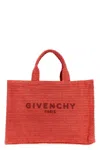 Givenchy Women Plage Medium Capsule 'g-tote' Shopping Bag In Red