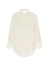 GIVENCHY WOMEN'S PLAGE OVERSIZED SHIRT IN SILK AND LINEN