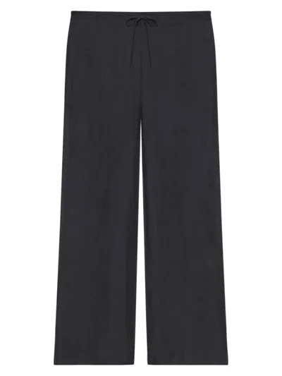Givenchy Women's Plage Pants In Silk And Linen In Black