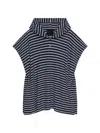 GIVENCHY WOMEN'S PLAGE STRIPED PONCHO IN COTTON TOWELING