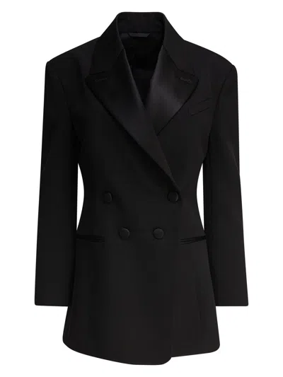 GIVENCHY WOMEN'S PLEATED DOUBLE BREASTED BLAZER