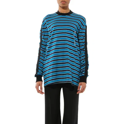 Givenchy Women's Podium Long Sleeve Sweatshirt Blue