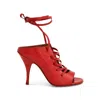 Givenchy Women's Podium Patent Sandal 10 In Red