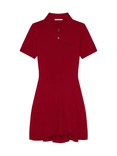 Givenchy Women's Polo Dress In Wool And Cashmere In Red
