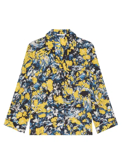 Givenchy Women's Pyjama Shirt In Viscose With Floral Print In Multi