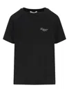 Givenchy Black Crew Neck T-shirt With Logo On Front And Back In Cotton Woman In Black
