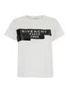 Givenchy White T-shirt With Lettering Logo On The Front In Cotton Woman In White