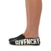 Givenchy Logo Graphic Ballet Flats In Black/silver