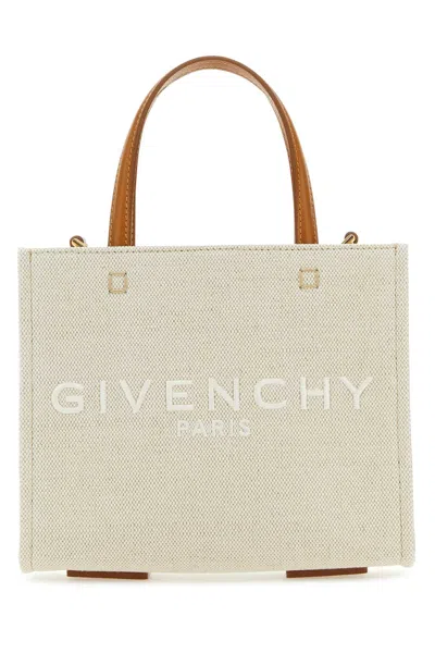 Givenchy Women Sand Canvas Small G-tote Handbag