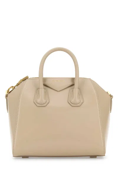 Givenchy Women Sand Leather Mini Antigona Handbag