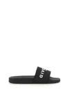Givenchy Rubber Sole Open Toe Flat Sandals