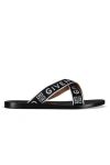 Givenchy Crisscross Logo Sandals In Black