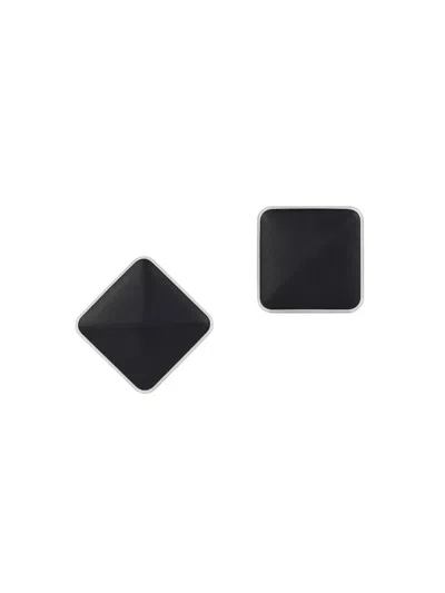 Givenchy Women's Sculpt Asymmetric Earrings In Metal And Leather