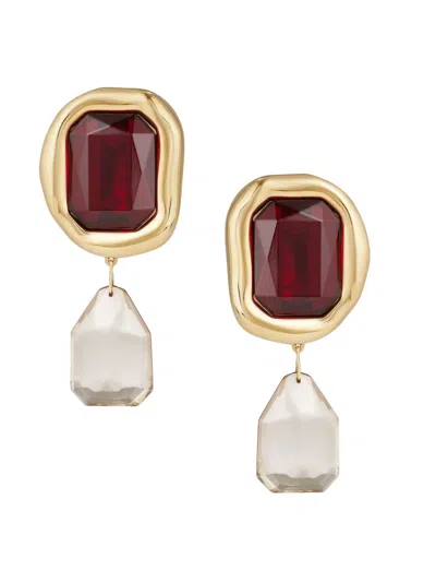 Givenchy Women's Sculptural Crystal Clip Earrings