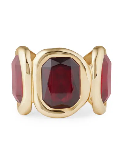 Givenchy Women's Sculptural Crystal Cuff In Metal In Gold