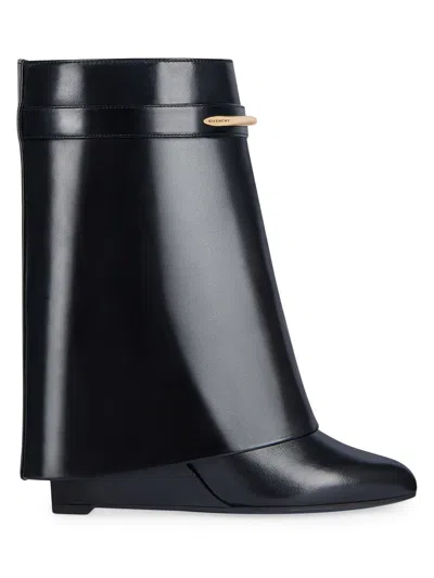 GIVENCHY WOMEN'S SHARK ANKLE BOOTS IN LEATHER