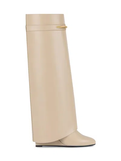 Givenchy Women's Shark Boots In Leather In Neutral