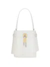 GIVENCHY WOMEN'S SHARK LOCK BUCKET BAG IN BOX LEATHER