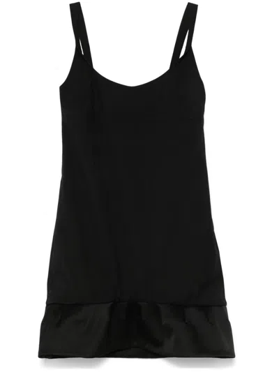 Givenchy Dress In Monogram 72 Jacquard With Twisted Straps In Black