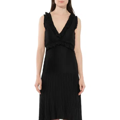 Givenchy Women's Short Pleated Dress In Black