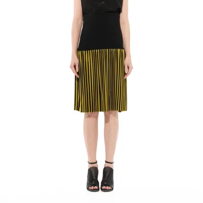 Givenchy Women's Short Skirt In Black/yellow